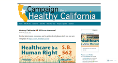 Desktop Screenshot of healthycaliforniacampaign.org